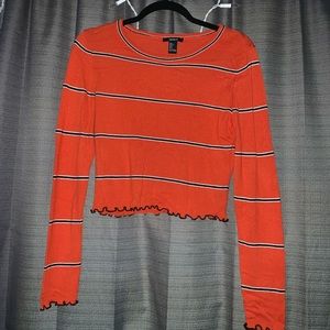 Orange striped shirt